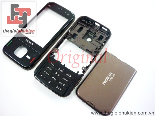 Vỏ Nokia N85 Brown Original